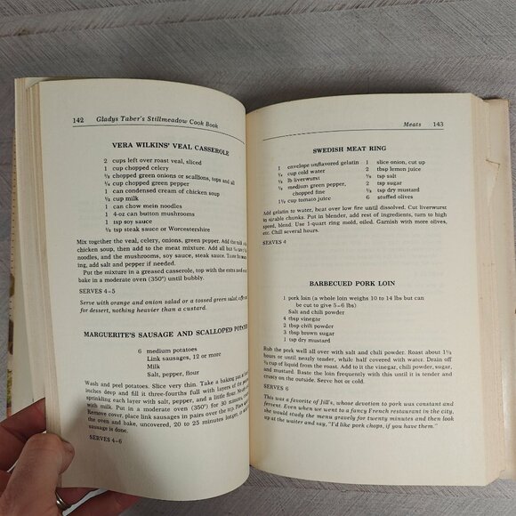 Gladys Tabers Stillmeadow Cookbook Hardcover Vintage Local Ethnic Recipes - Picture 5 of 8
